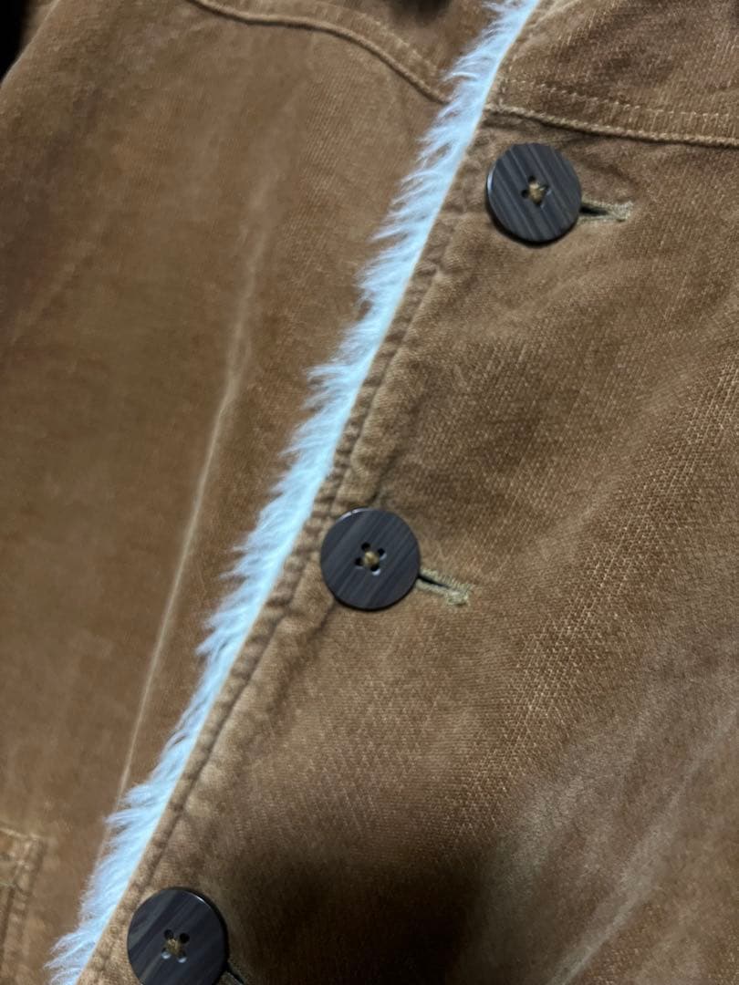 爆限定 絡繰魂 ランチジャケット 切り替え 裏ボア カーコート 龍の刺繍 XL