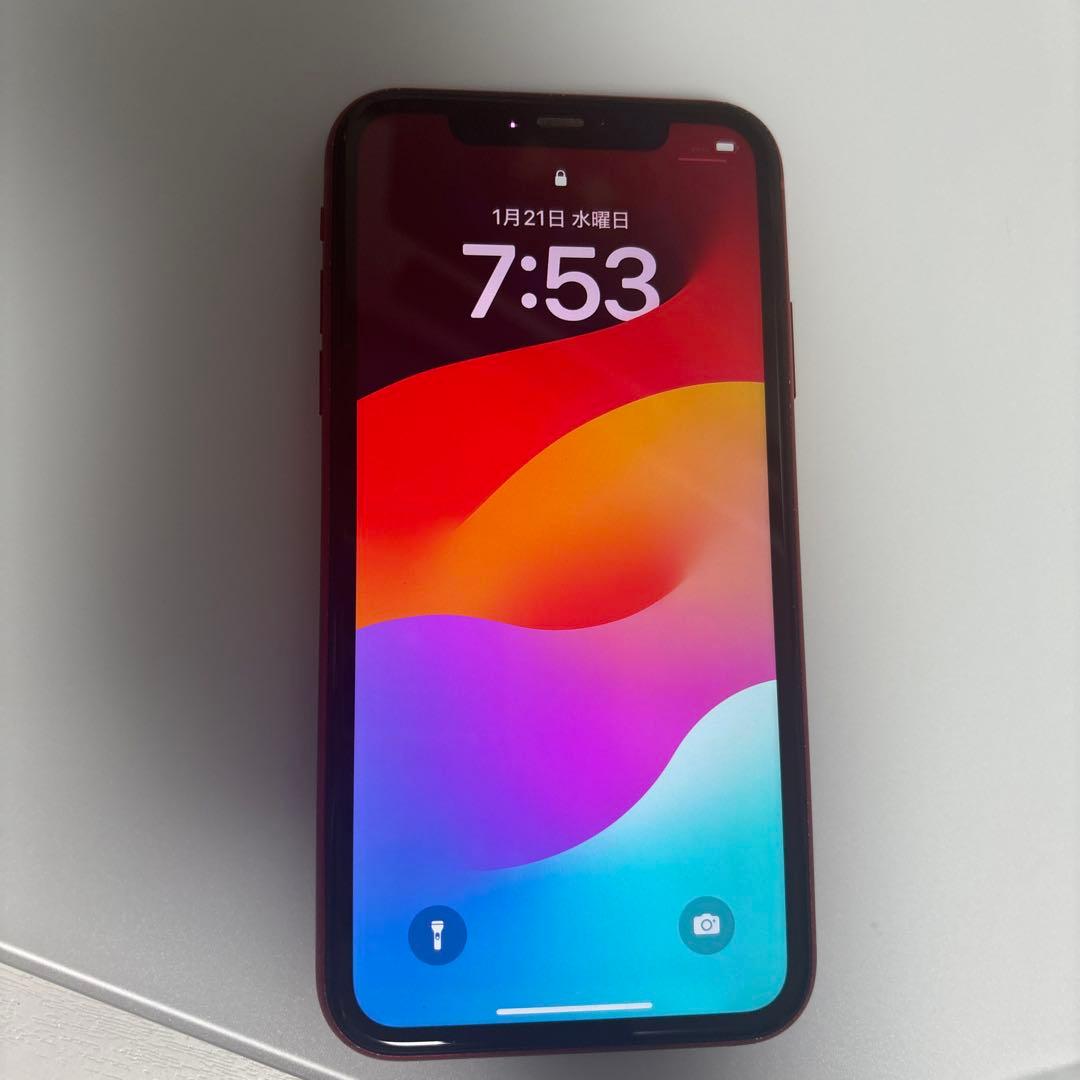 iPhone11 Red 128GB simフリー