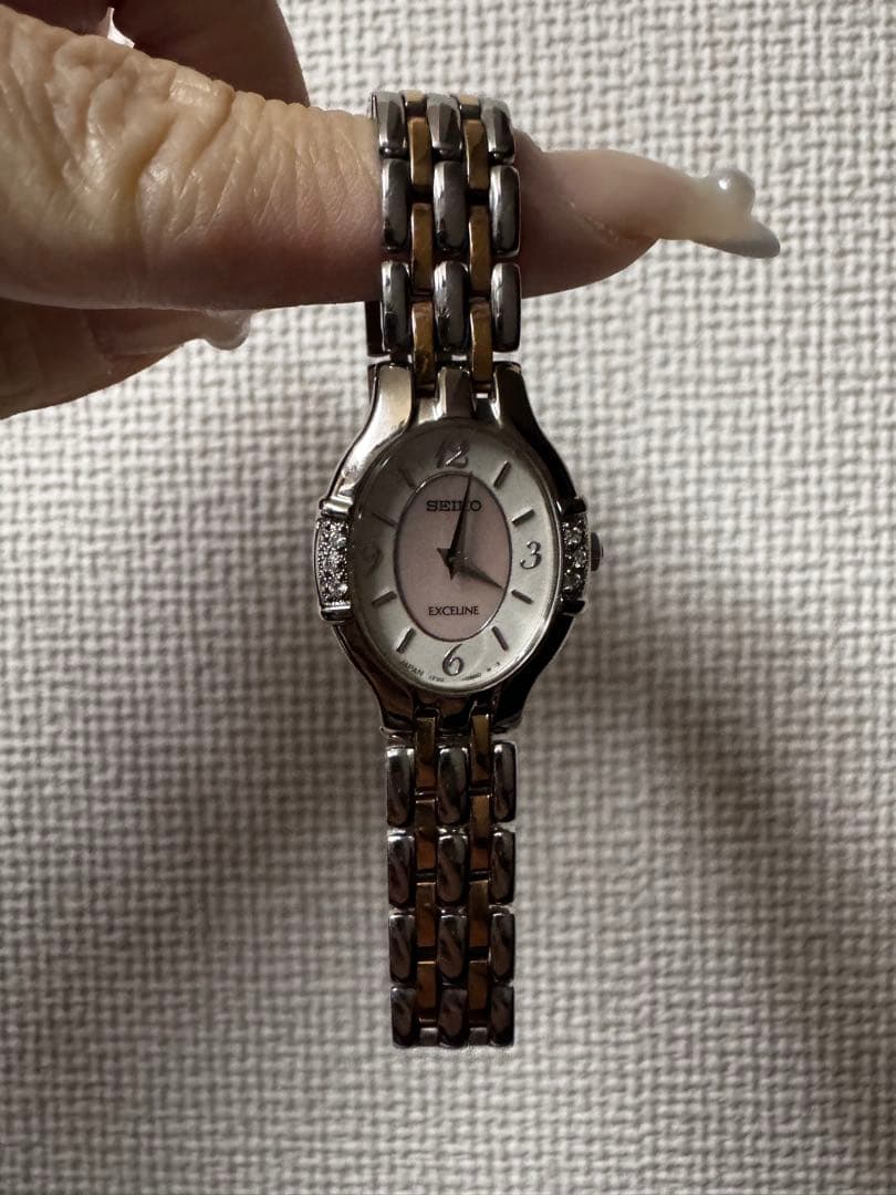 SEIKO Exceline レディース 時計 腕時計 ダイヤモンド ダイヤ付き