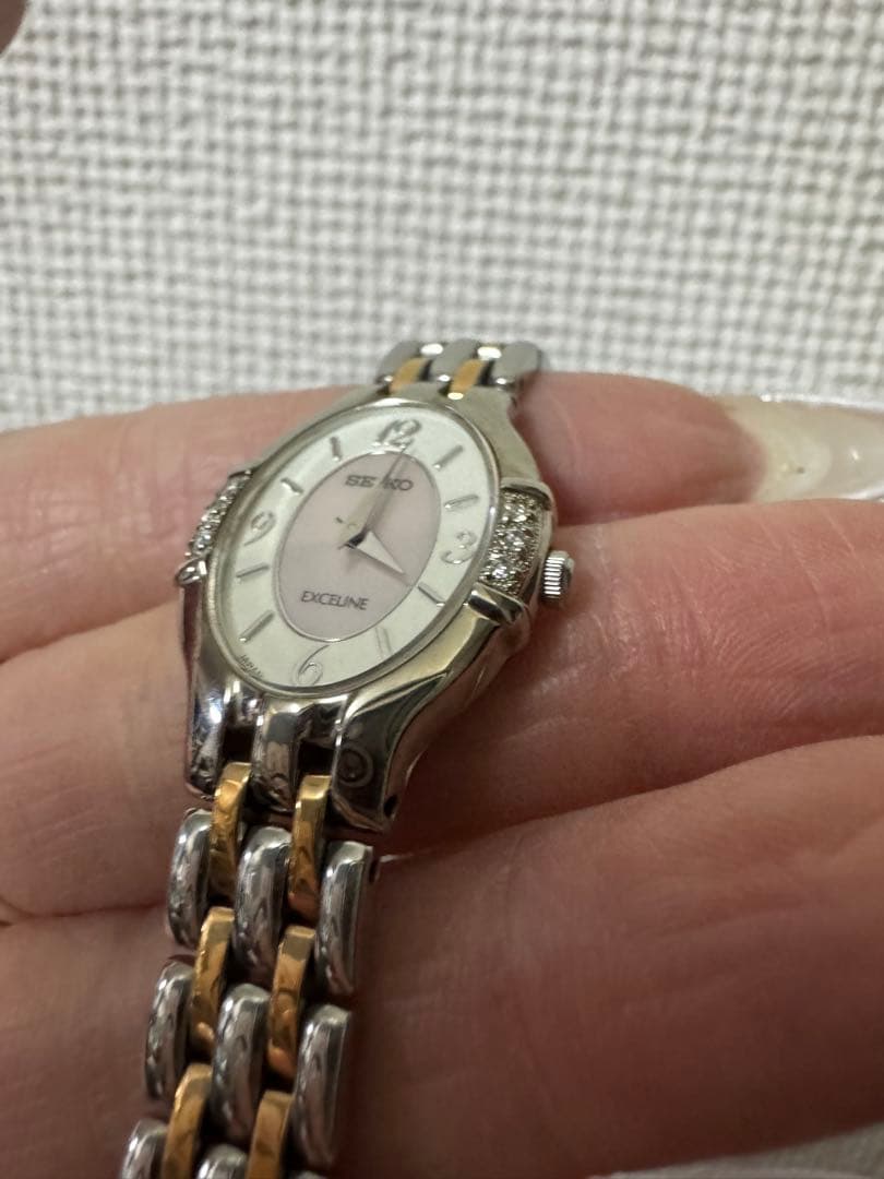 SEIKO Exceline レディース 時計 腕時計 ダイヤモンド ダイヤ付き