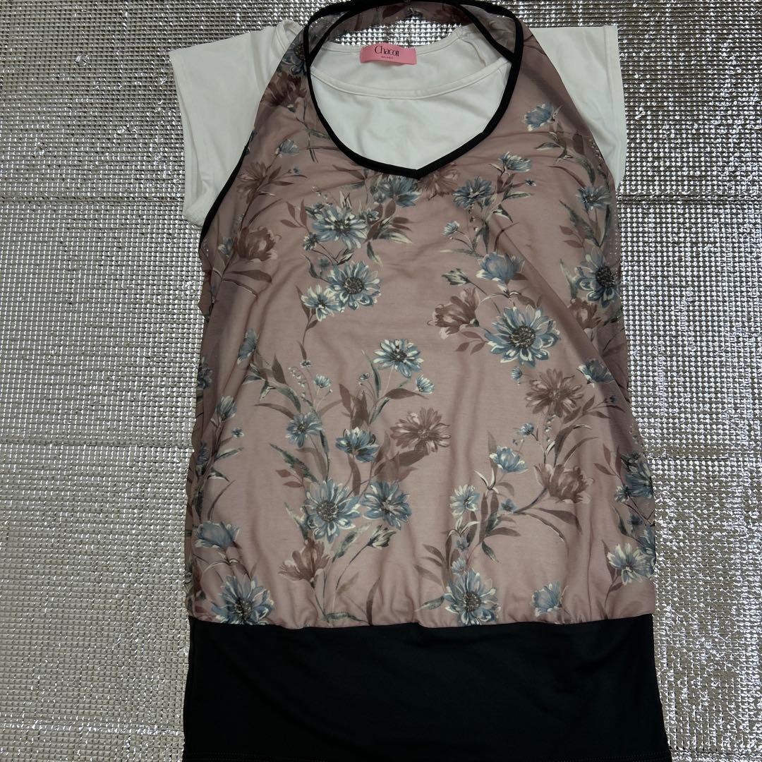 チャコットトップスヨガウェアカップ付き