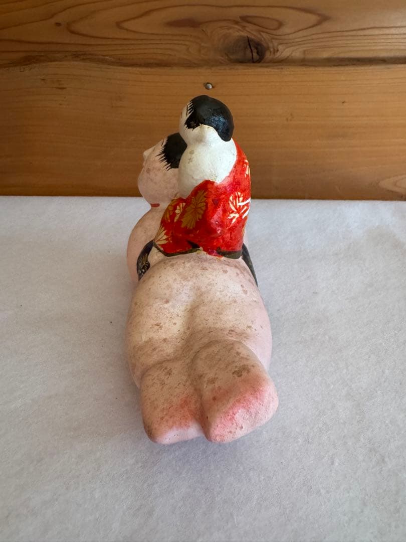 希少 中野土人形 奈良久雄 『子守這子』 這い這い子 郷土玩具 民藝 長野県