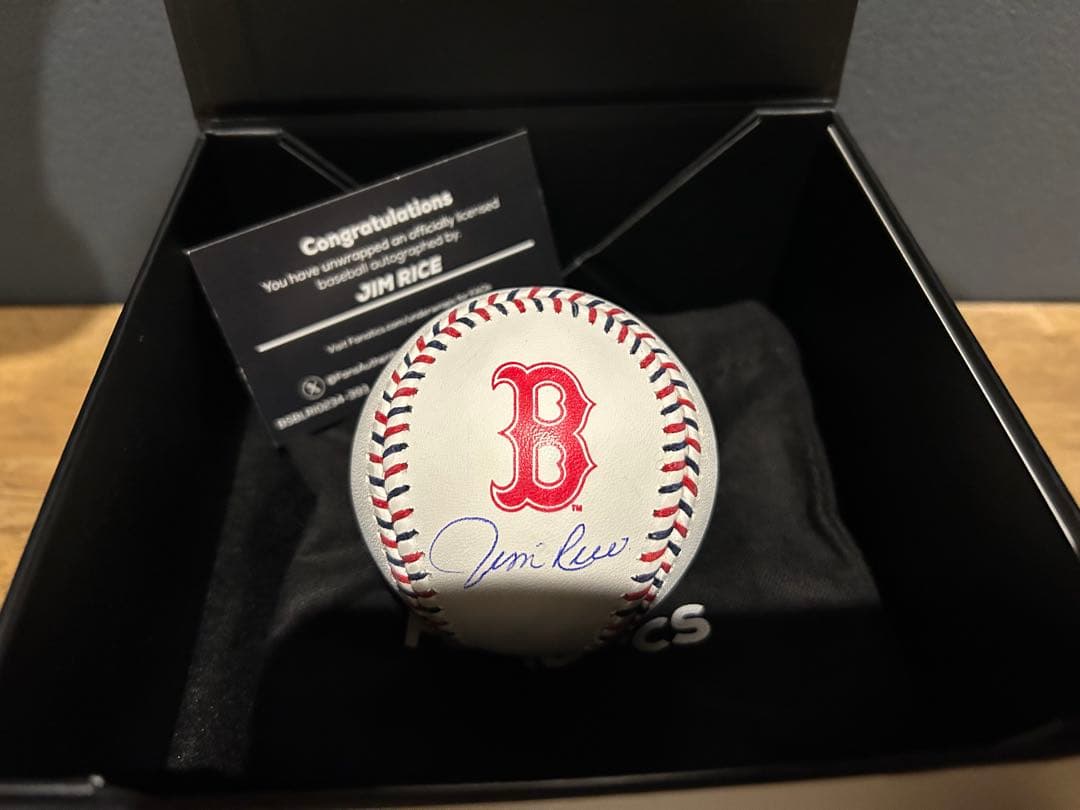 MLBレジェンドJim Rice選手の直筆サインボール