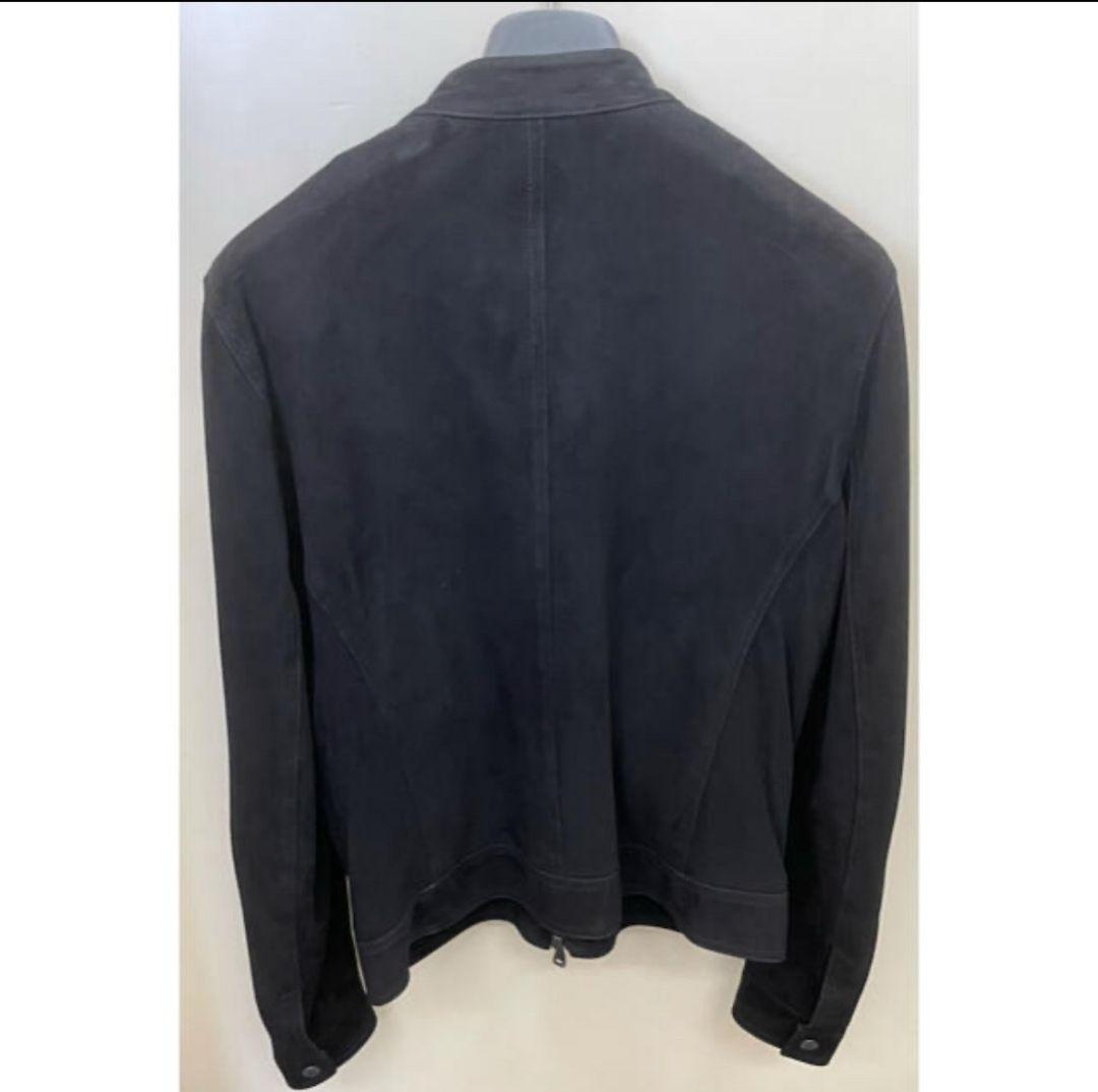 EMMETI エンメティ ライダース シングル スエード JURI レザー　46