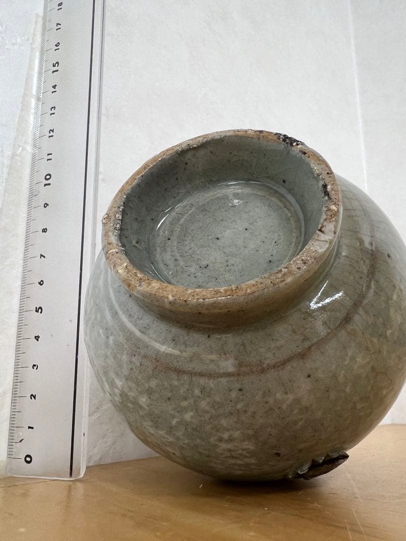 中国　朝鮮李朝高麗徳利　古美術　唐物コレクション韓国骨董　アンティーク江戸　青磁