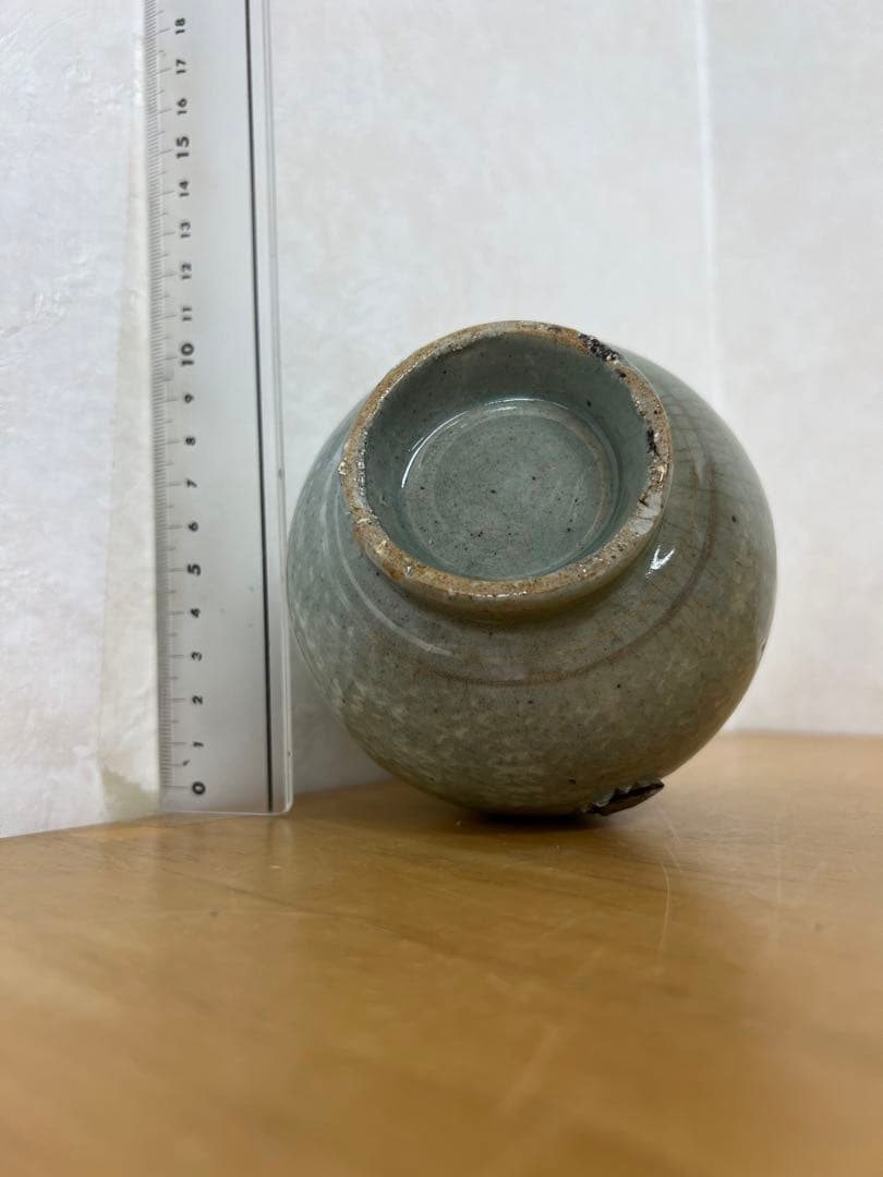 中国　朝鮮李朝高麗徳利　古美術　唐物コレクション韓国骨董　アンティーク江戸　青磁