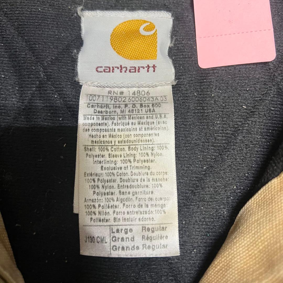 90s Carhartt カーハート ダックアクティブジャケット ベージュ ボロ