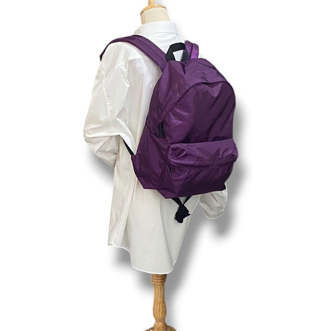 エルベシャプリエ ナイロンリュック バックパック パープル
