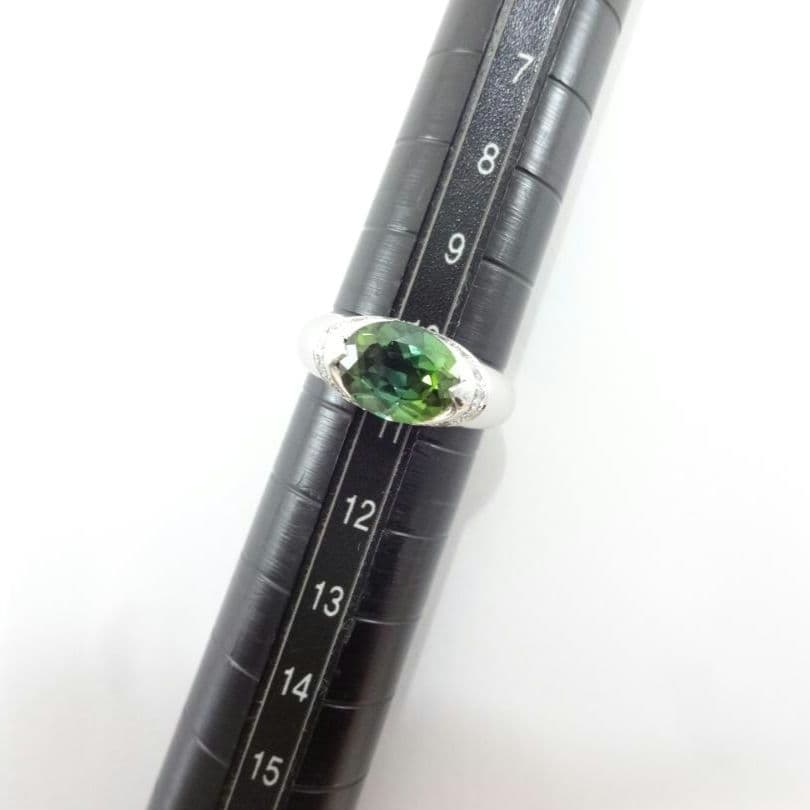 【Lucky様】トルマリン　ダイヤモンド　リング　1.91/0.12ctプラチナ