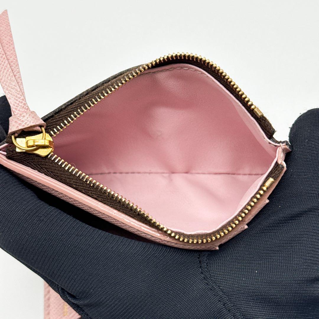 ルイヴィトン モノグラム ポルトフォイユ ヴィクトリーヌ 二つ折り 財布 ピンク