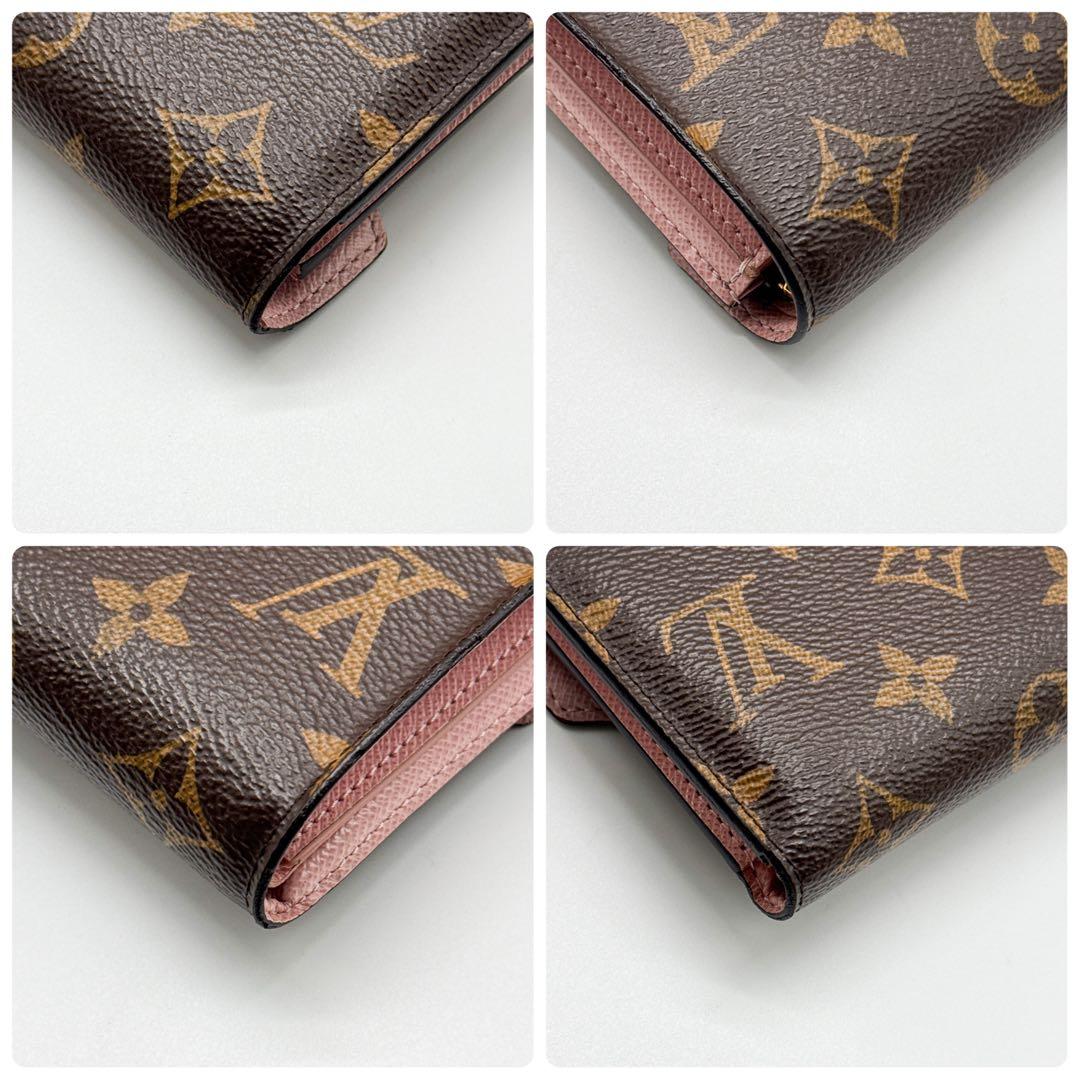 ルイヴィトン モノグラム ポルトフォイユ ヴィクトリーヌ 二つ折り 財布 ピンク