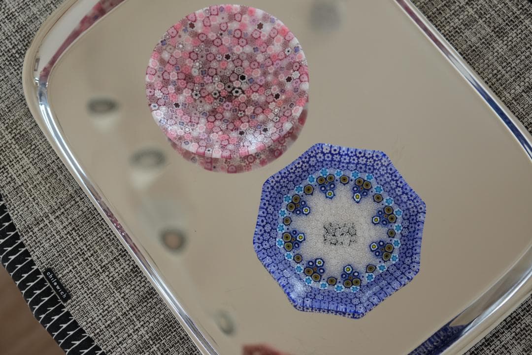 ベネチアンガラス ミルフィオリ プレート 検/メルハバ 飯塚亜裕子 江波冨士子