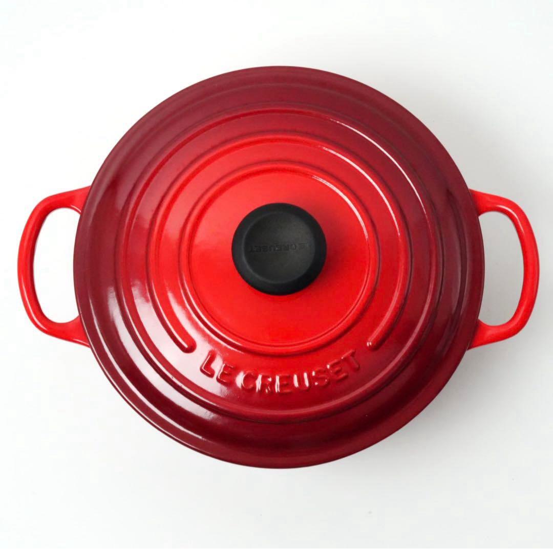 LE CREUSET　シグニチャー ココット ロンド チェリーレッド　20cm