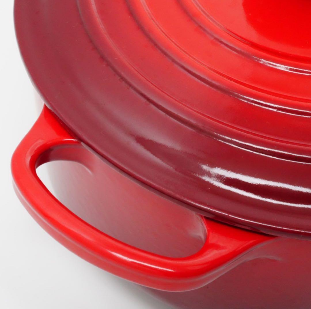 LE CREUSET　シグニチャー ココット ロンド チェリーレッド　20cm