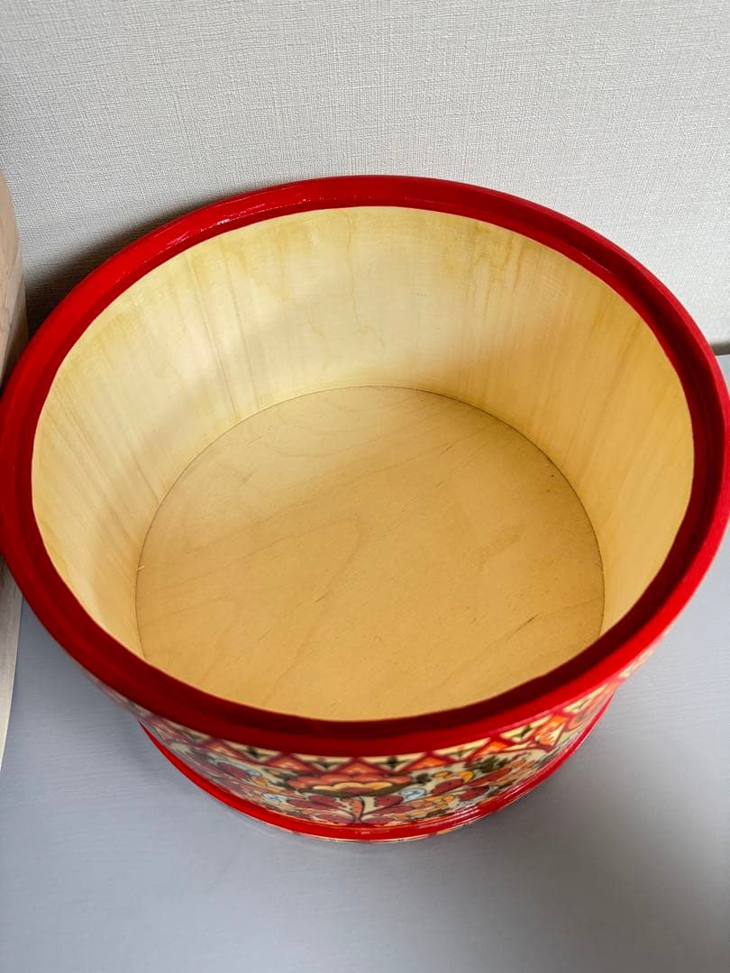 ロシア Vologda region 民芸品 小物入れ 新品未使用品