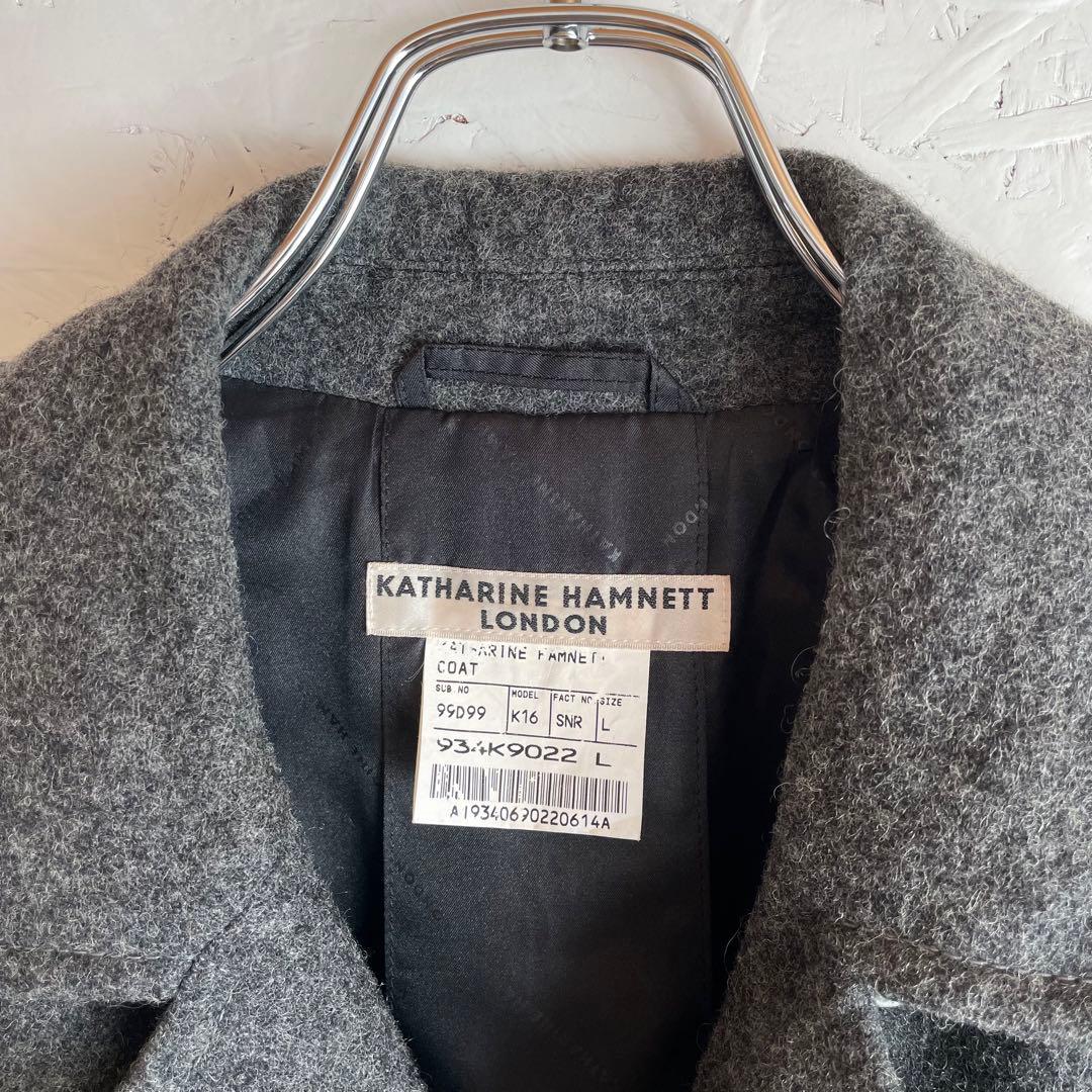 古着80s 90s Vintage キャサリンハムネット ウールロングコート
