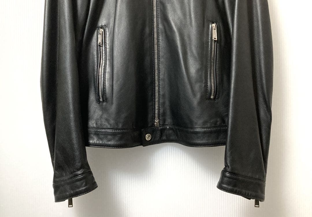DSQUARED2 約35万円 Single Leather Jacket 44