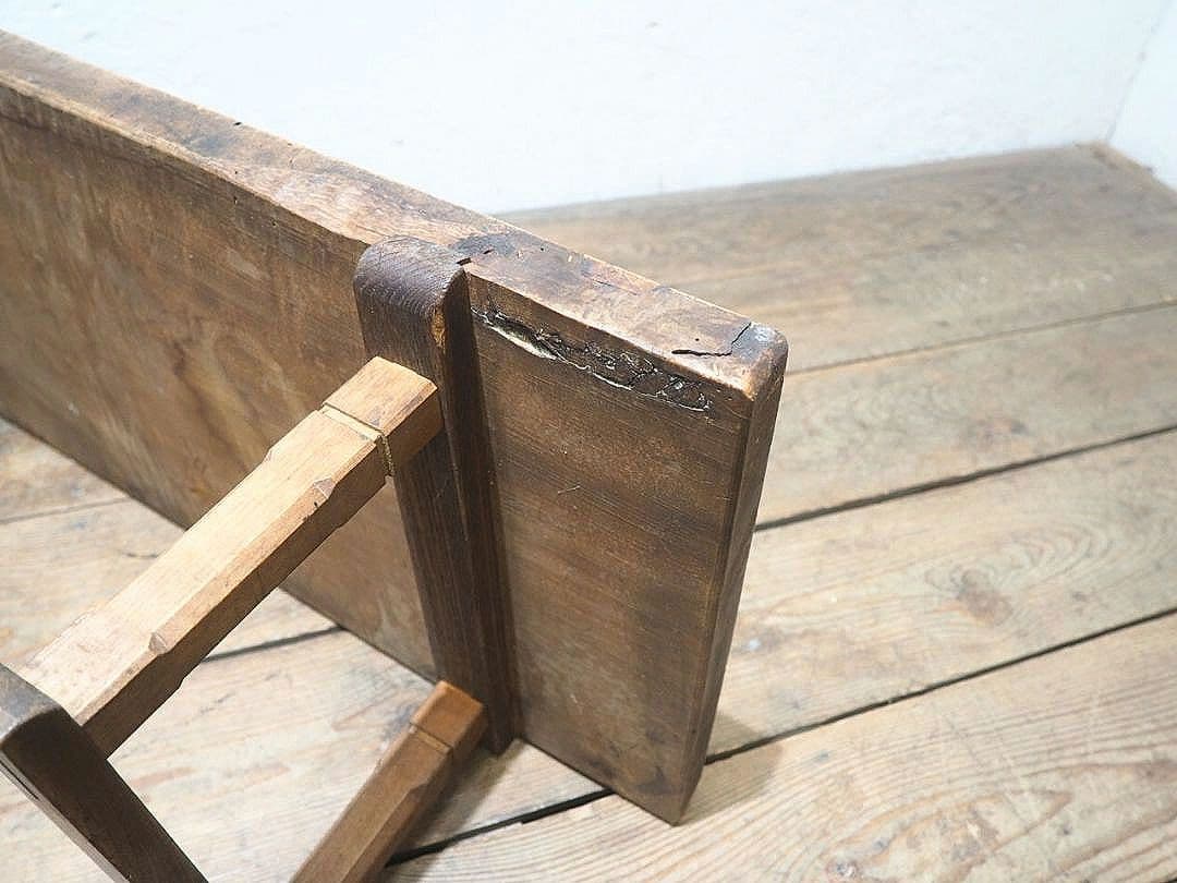 1405 一枚板のローテーブル　文机　陳列台　古家具　レトロ　アンティーク