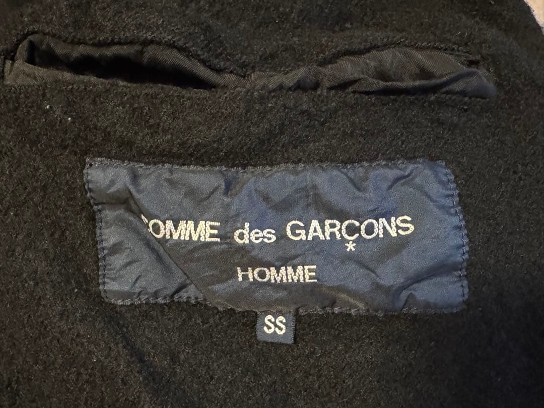 期間限定販売 HOMME des GARCONS ブラック トレンチコート SS