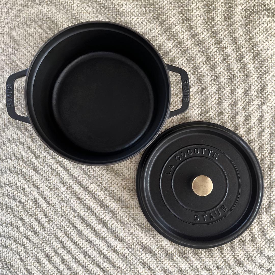 staubピコ ココット ラウンド 24cmストウブ ブラック