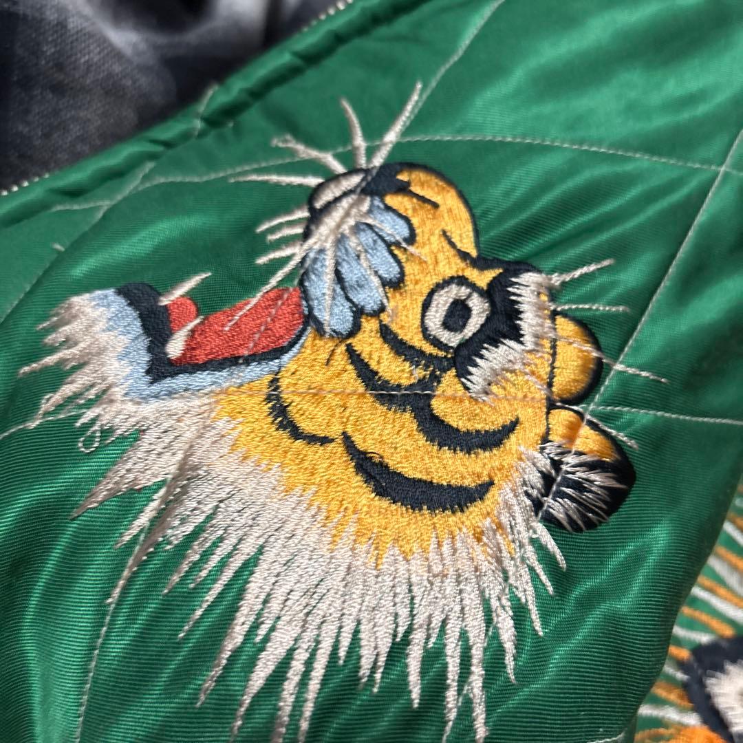 専用　テーラー東洋 サテン スカジャン 虎 鷹 刺繍 横田基地 1950
