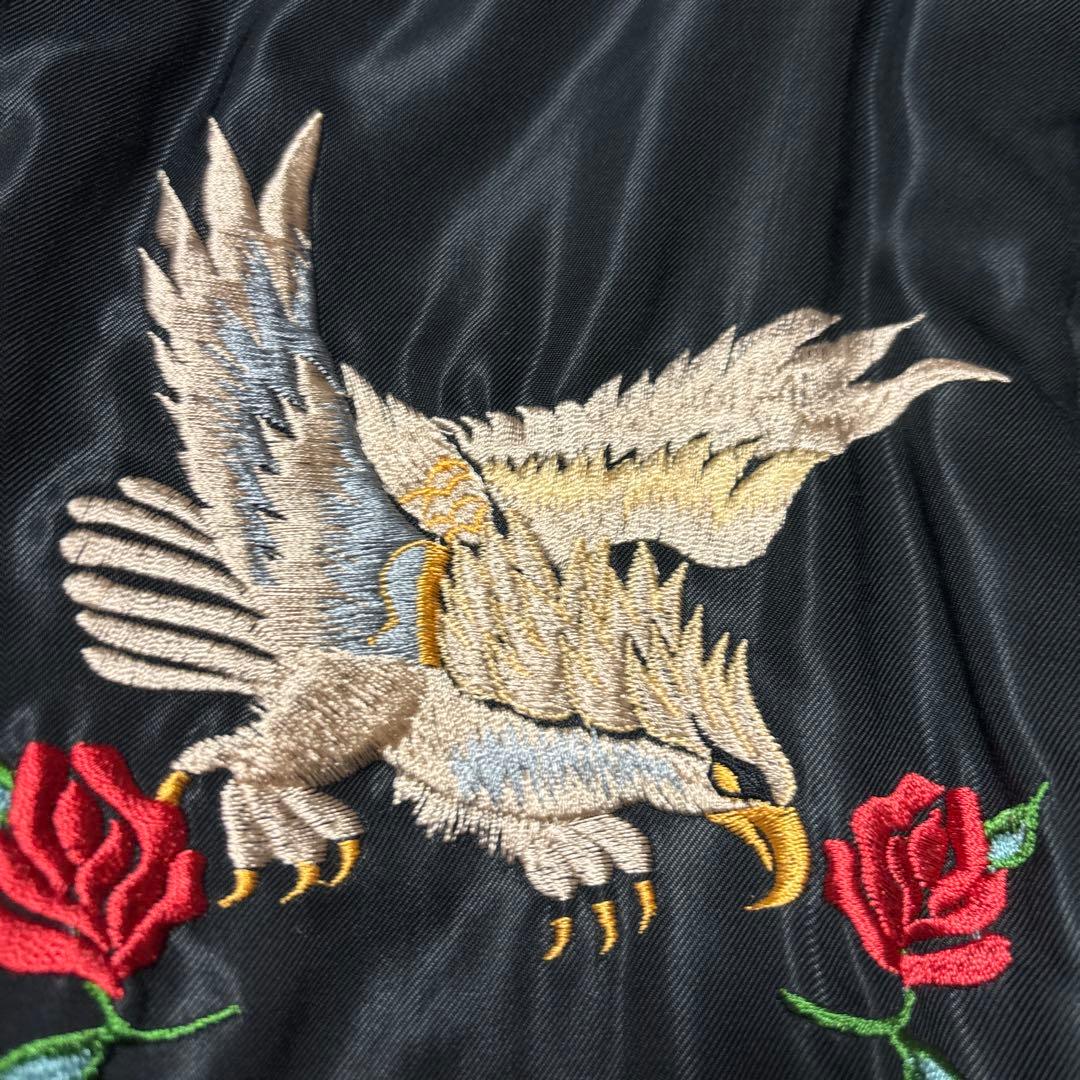 専用　テーラー東洋 サテン スカジャン 虎 鷹 刺繍 横田基地 1950