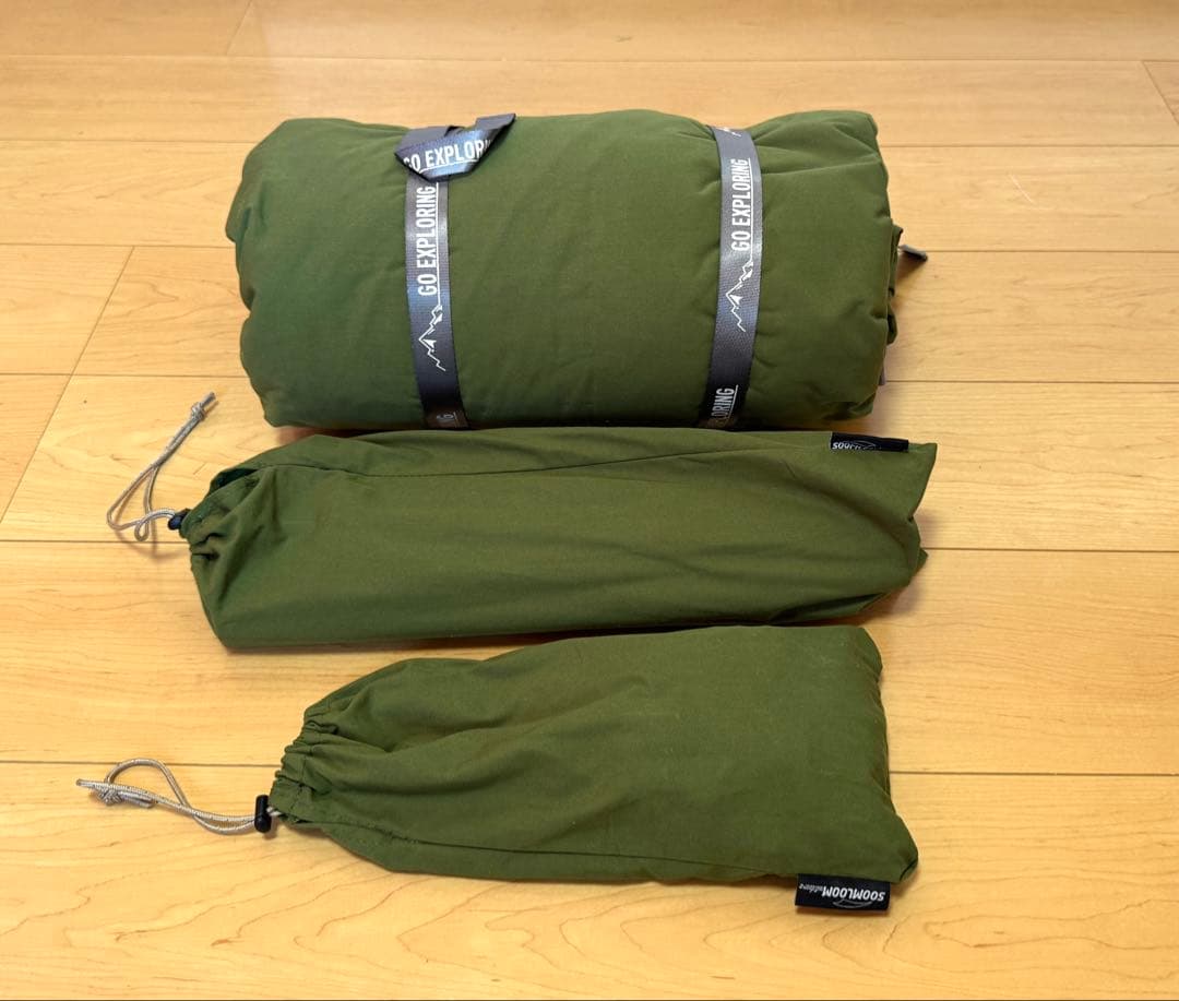 美品　SOOMLOOM パップテント　軍幕　TC素材 ポリコットン