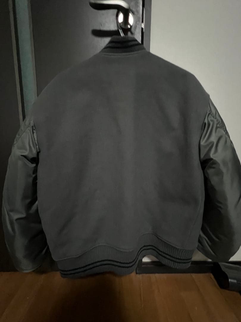 ジャケット・アウター MARKAWARE 23AW VARSITYJACKET WOOL MELTON