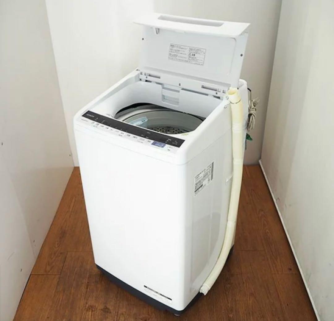 洗濯機　一人暮らし用　容量7kgHITACHI BW-V70E-W 縦型洗濯機
