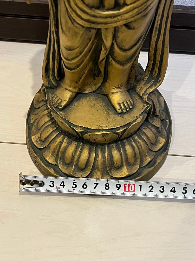 北村西望 聖観世音菩薩像 ブロンズ像 銅製置物 オブジェ