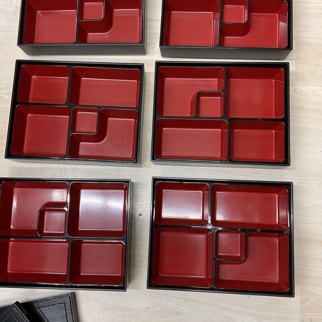中古　松花弁当　弁当箱　器　料亭　割烹　6セット
