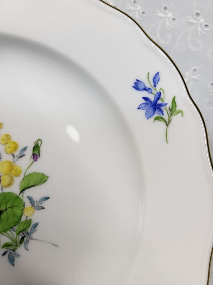 未使用✨マイセン ベーシックフラワー 2つの花 プレート⑥デザート 20 皿