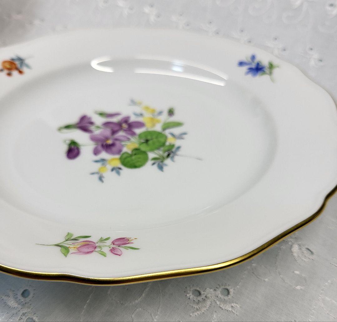 未使用✨マイセン ベーシックフラワー 2つの花 プレート⑥デザート 20 皿