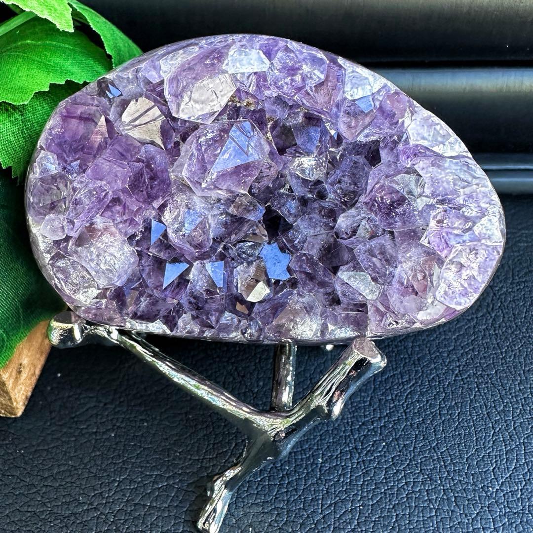 極上美麗☆瑪瑙レインボー☆アメジストクラスター パワーストーン天然石A1385