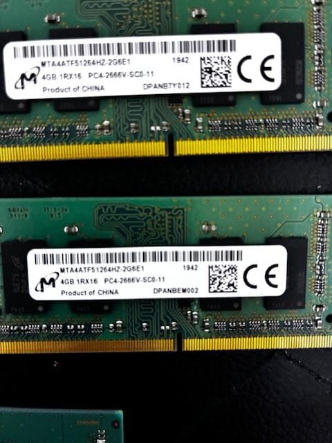 Micron PC4-2666V 4GB×5 20GB