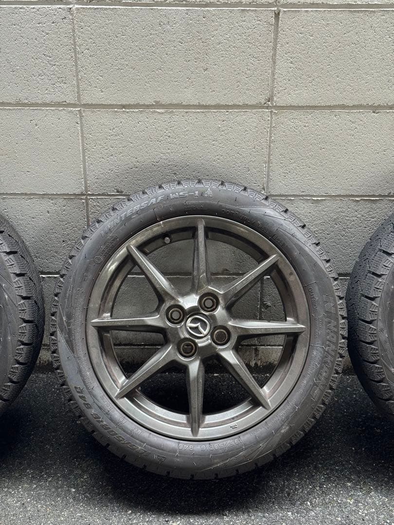 【手渡し限定】ロードスター ND純正16インチホイール＋スタッドレス4本セット