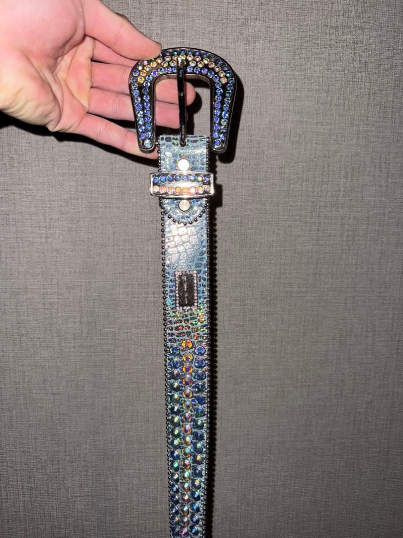 hermetic crystal belt ブルー