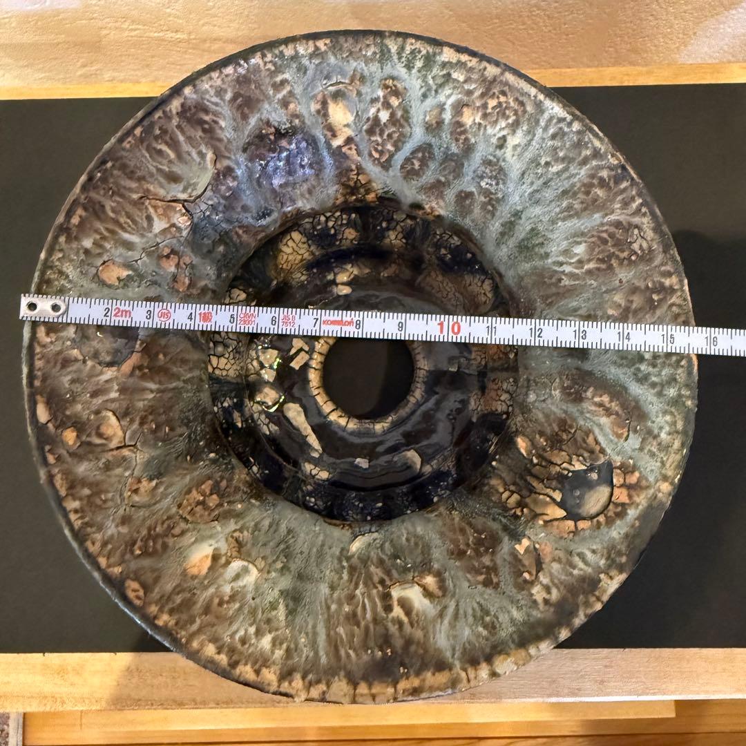 新品未使用 大人気 レア 阪本健 植木鉢 作家鉢 青