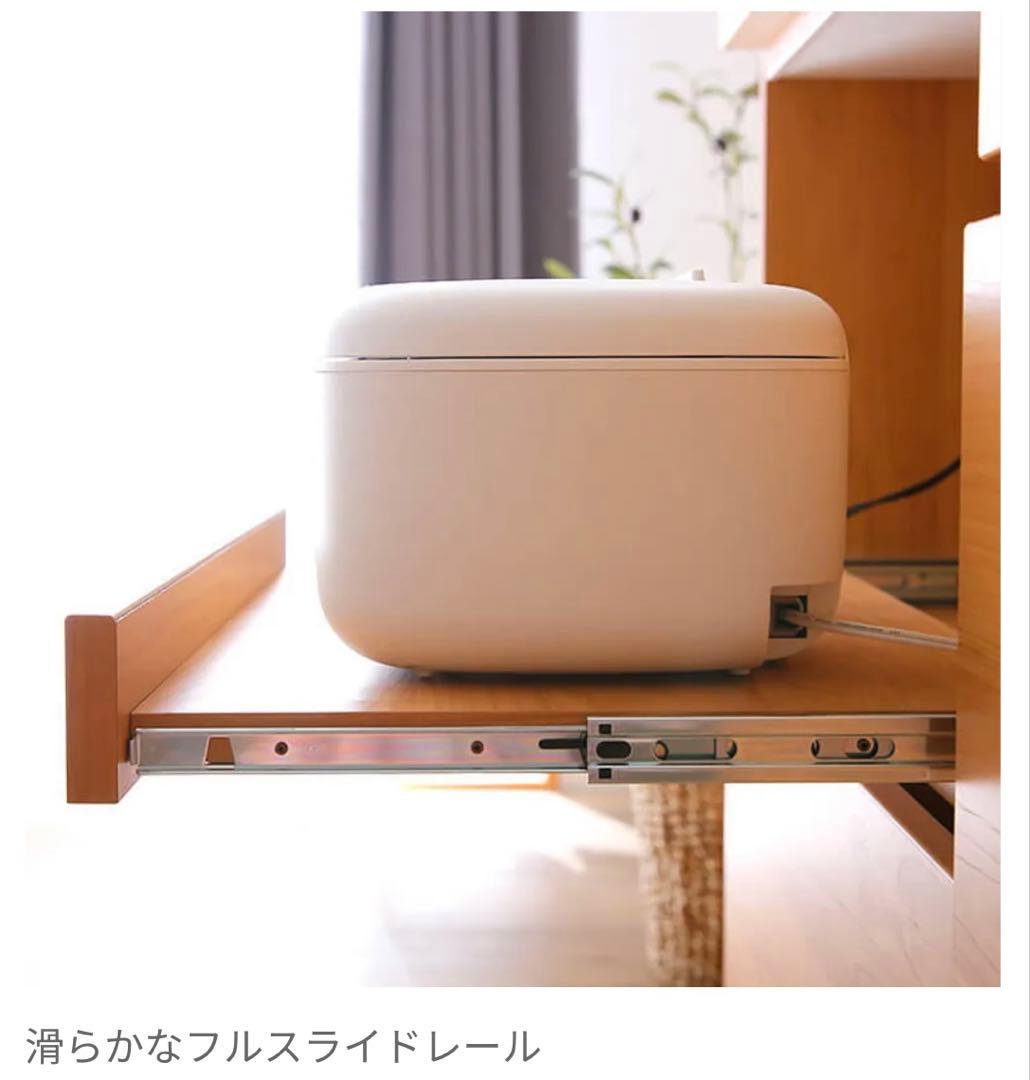 LOWYA [幅116] 食器棚 キッチン収納 レンジ台 レンジボード