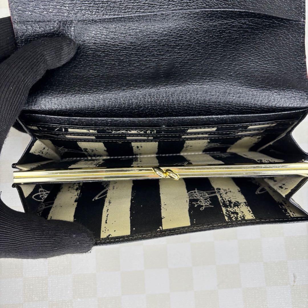 極美品　Vivienne ヴィヴィアン　長財布　二つ折り　がま口　M83