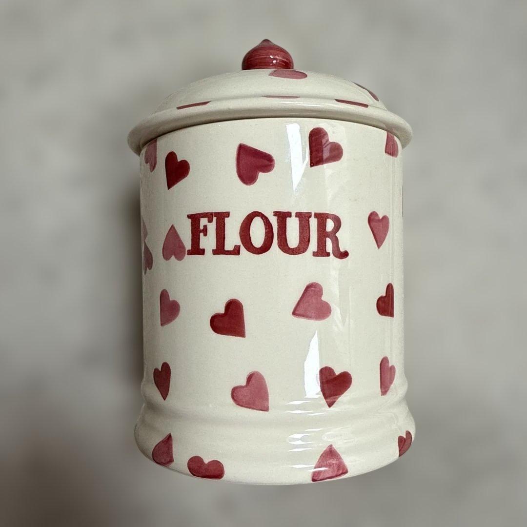 Emma Bridgewater ハート模様の小麦粉収納容器