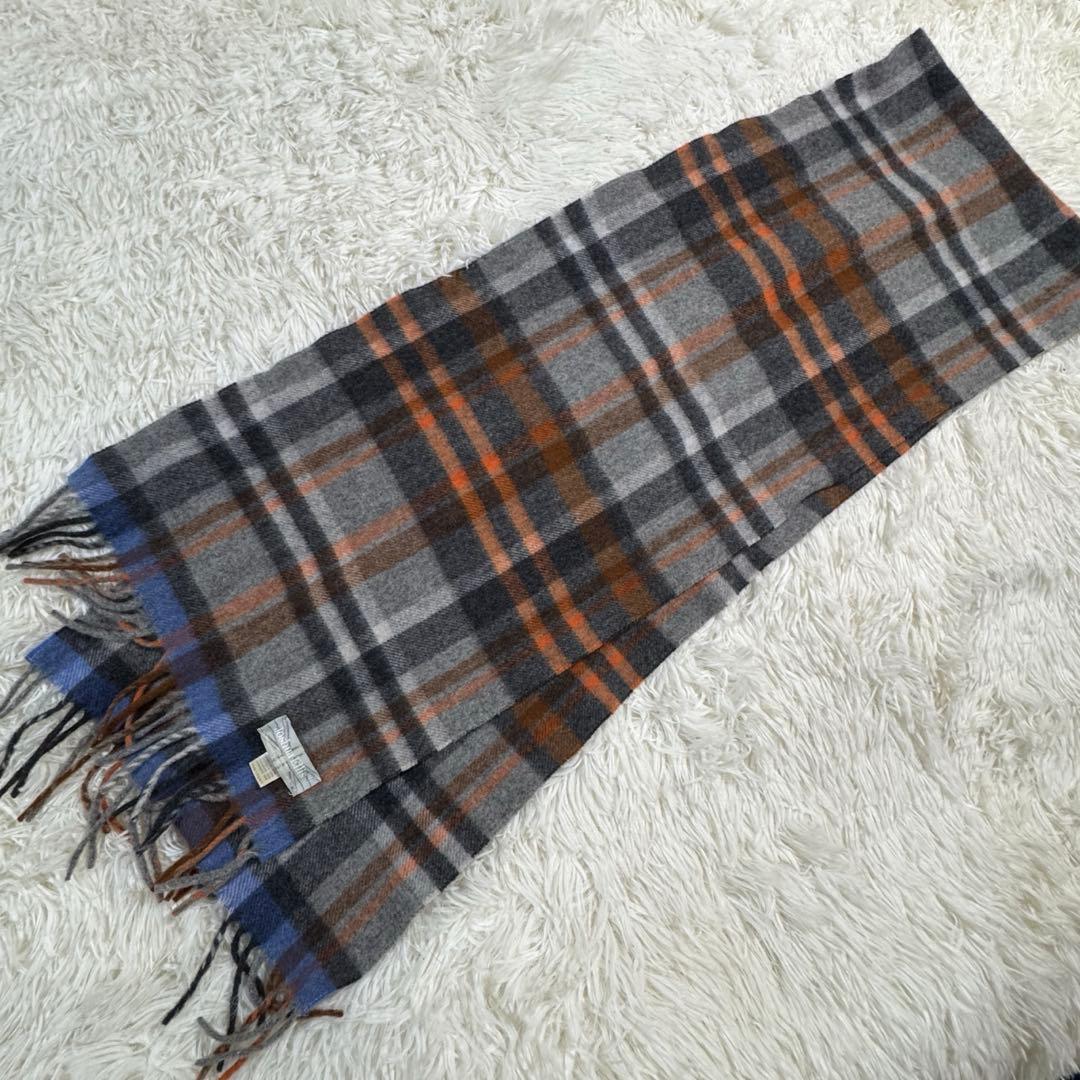 美品✨ジョシュアエリス カシミヤ100% マフラー チェック柄 英国製