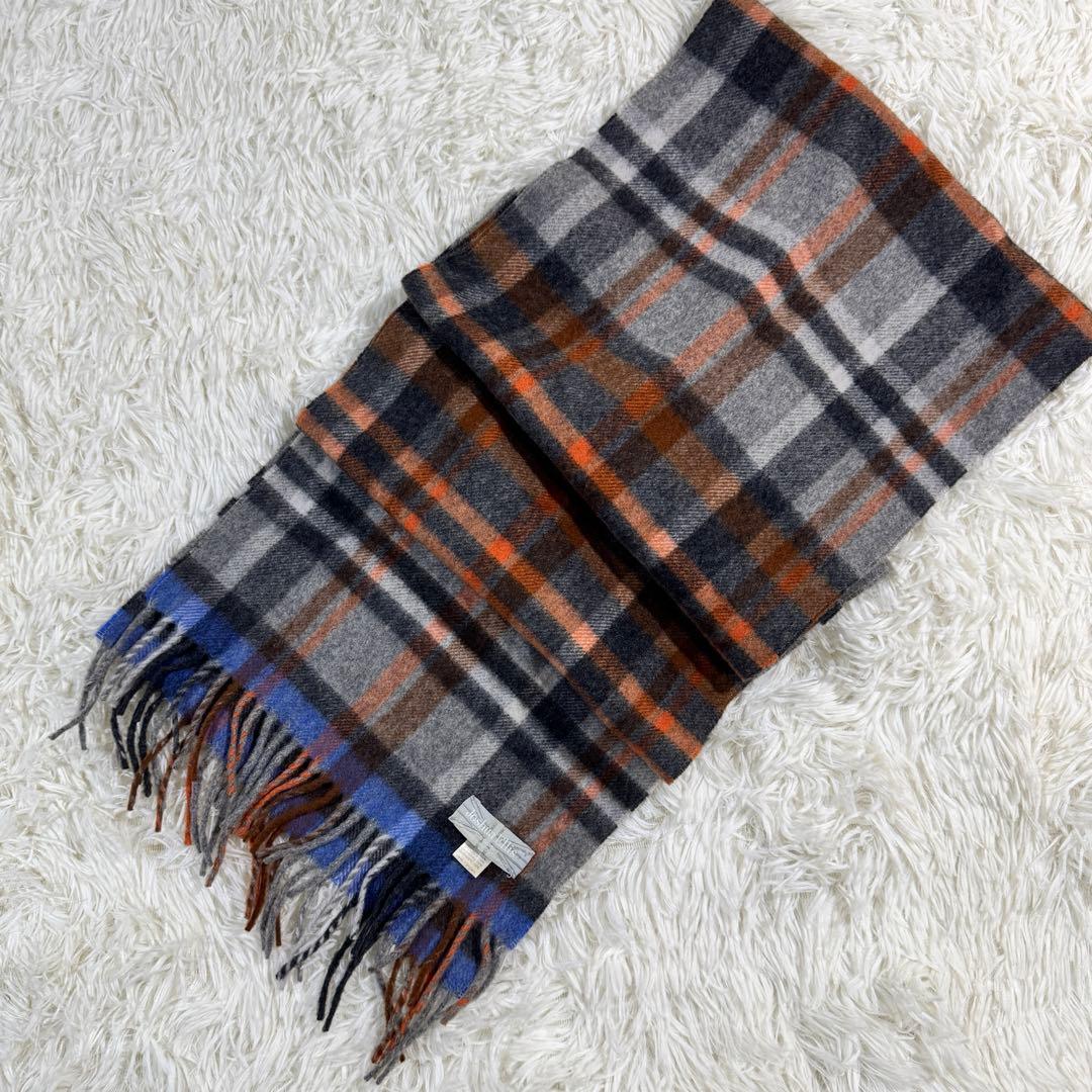 美品✨ジョシュアエリス カシミヤ100% マフラー チェック柄 英国製