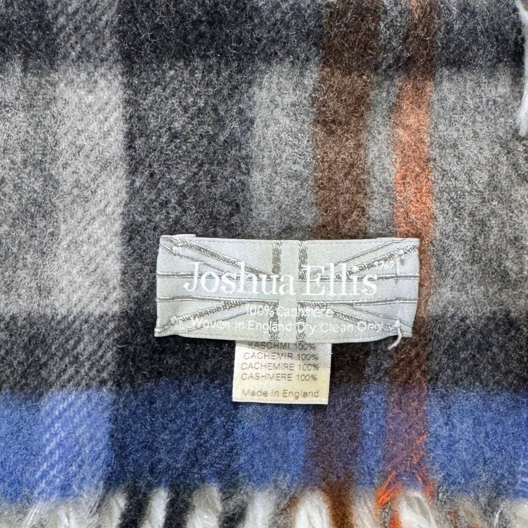 美品✨ジョシュアエリス カシミヤ100% マフラー チェック柄 英国製