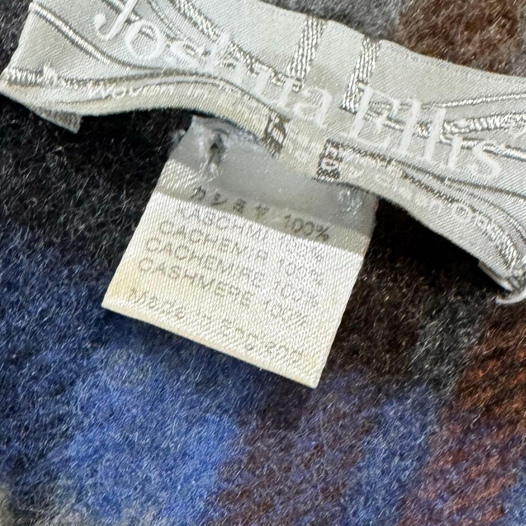 美品✨ジョシュアエリス カシミヤ100% マフラー チェック柄 英国製