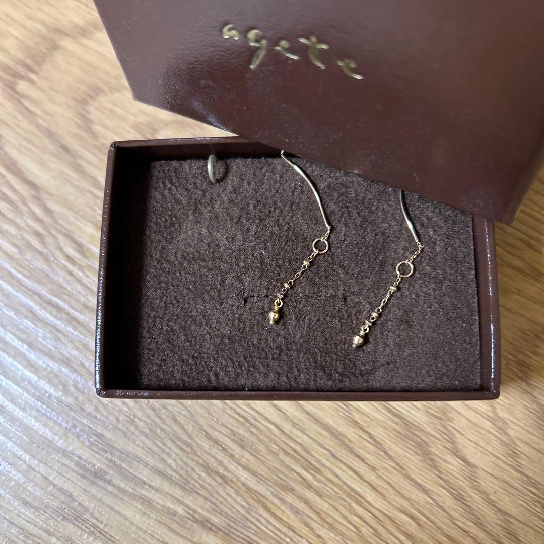 agete アガット Ｋ10 ピアスチャーム