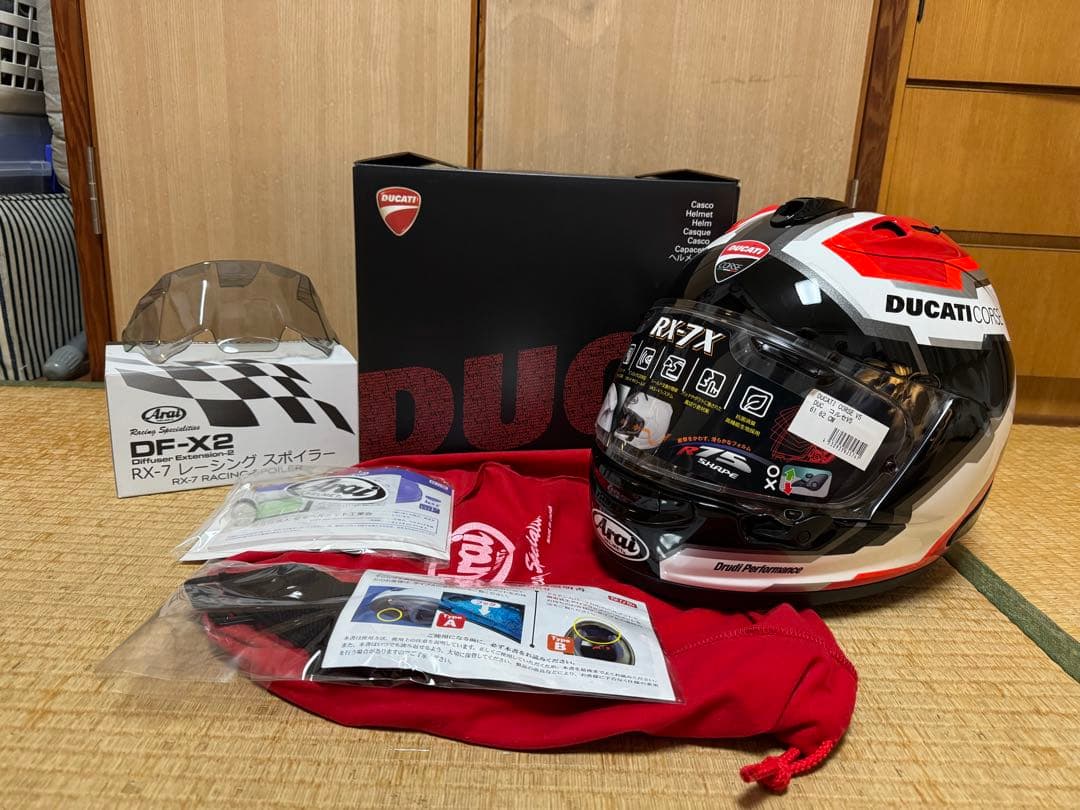 新品 アライ RX-7X ドゥカティ V5 XL スポイラー付き