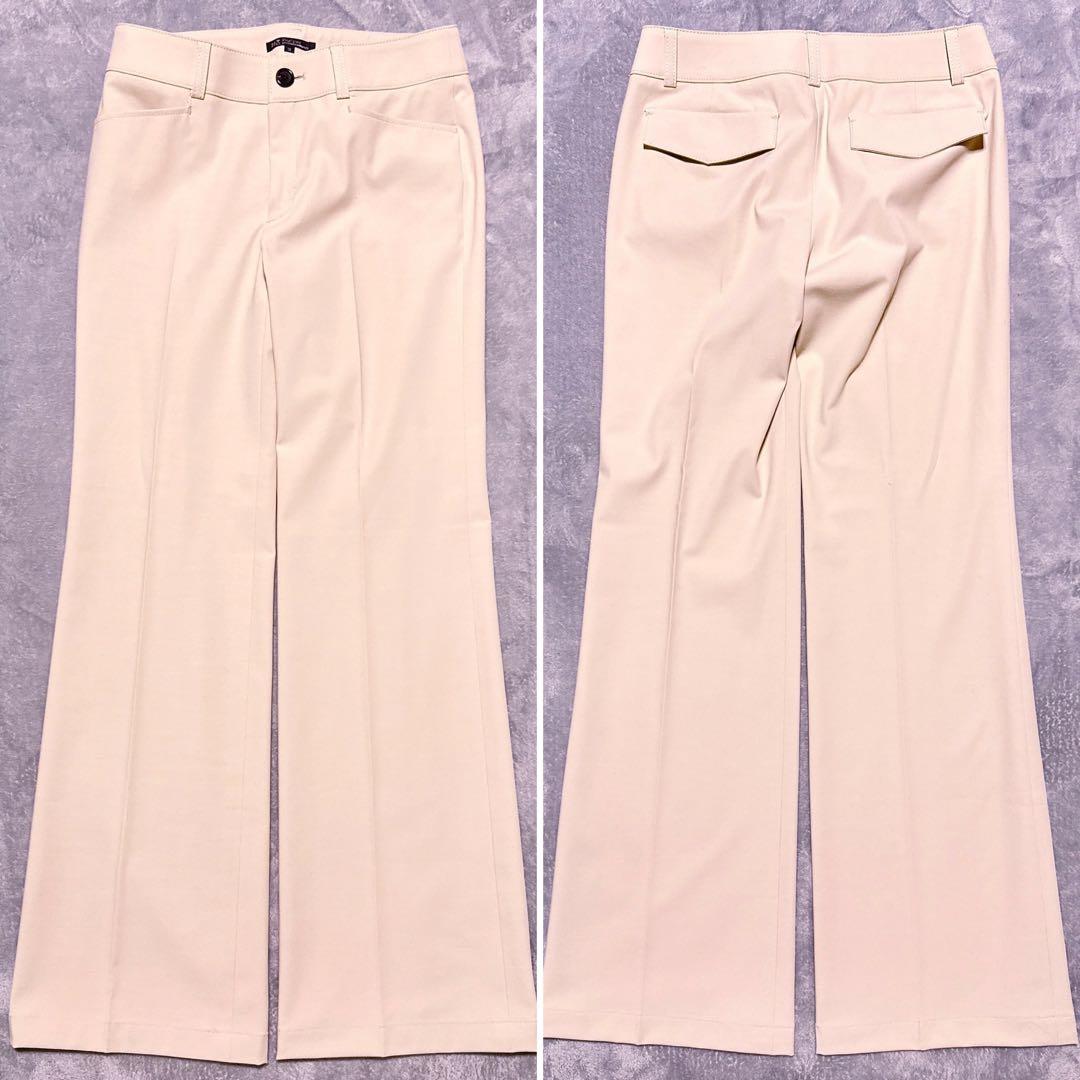 【未使用】23区 パンツスーツ ステッチ フレアパンツ レディース ベージュ