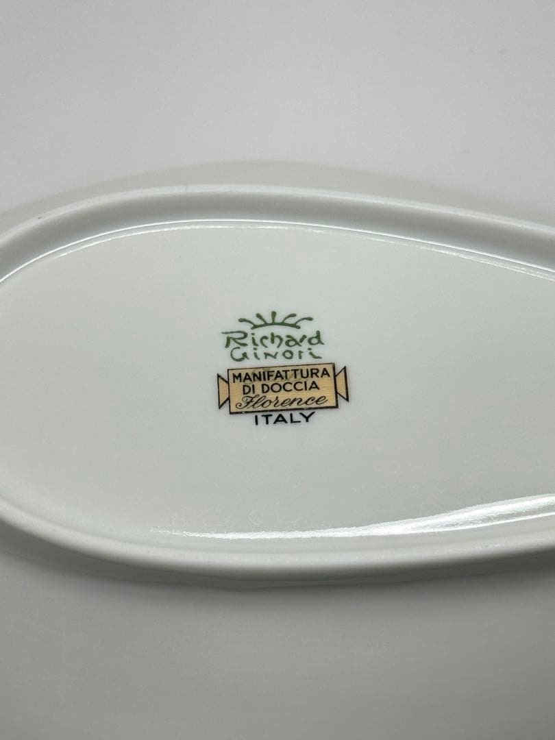 【高級】Richard Ginoriレッドコック ナス型プレート 6枚セット