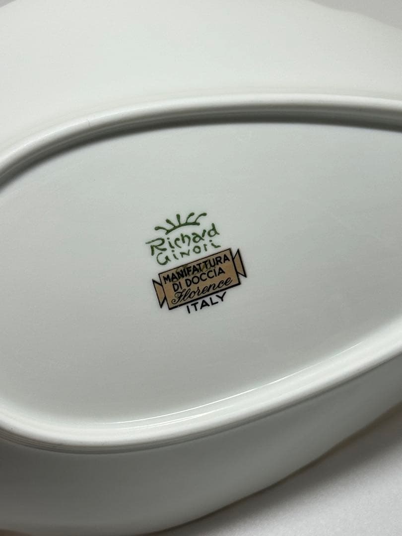 【高級】Richard Ginoriレッドコック ナス型プレート 6枚セット
